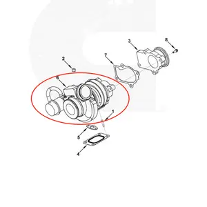 Turbocompressor de motor diesel qsb4.5, turbocompressor turbo he221w 4043946 4033249 4955726