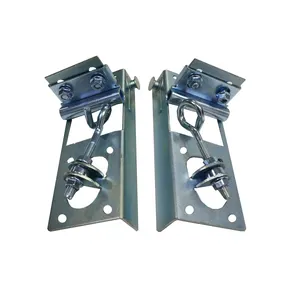 Sectional Garage Door Center Support Zinc Plated Corner Brace Mini Galvanized Steel Rebar Iron Bracket with Left and Right