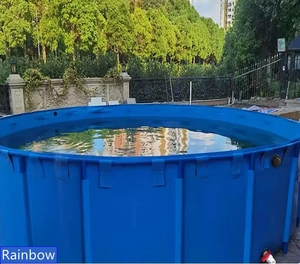 Staffa di buona qualità grande stagno per pesci portatile all'aperto in plastica in Pvc telone Mobile acquario - Product Image 6