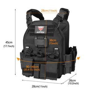 เสื้อกั๊กยุทธวิธี Artex AV-8026 1000D ไนลอน พร้อมแผ่นปลดเร็ว ปิดด้วยซิป กันน้ำ สำหรับการฝึกกลางแจ้ง - Product Image 3