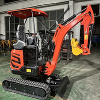 Mini-excavatrice hydraulique de 2 tonnes, équipement de terrassement compact, en vente directe de Chine