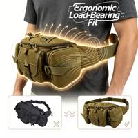 Sac banane multifonctionnel personnalisé en Oxford grande capacité pour activités de plein air, extensible MOLLE en polyester pour la chasse, la randonnée, la pêche - Vente en gros