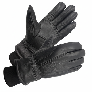 Guantes de Invierno de Piel de Ciervo para Hombre, Guantes de Trabajo Cálidos, Guantes Térmicos Aislantes para Conducir Camiones - Product Image 1