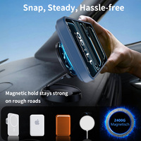 Funda Magnética Azul Mate de Alta Calidad para iPhone 18 17 Pro Max, Híbrida de TPU y PC, Antigolpes, Personalizada, con Soporte