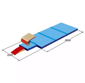 FIG Standard Competition <strong>Vaulting</strong> <strong>Table</strong> with Aluminum Alloy &amp; Special Elastic Buffer Adjustable Height 95-135cm Cowhide Surface - Product Image 2