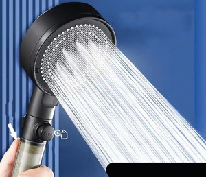 หัวฝักบัวไอออนิกแบบปุ่มหยุดน้ำ5โหมดหัวฝักบัวไอออนิก - Product Image 5