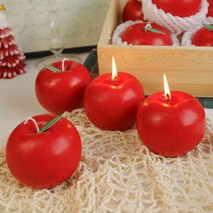 Velas Aromáticas de Cera de Soja con Aroma Navideño, Decoración para Escaparates con Simulación de Frutas, Frutas Rojas de Año Nuevo, Aromaterapia Hecha a Mano - Product Image 4