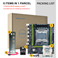 NEUES X99 M-ATX PC-Mainboard-Kit mit TPM2.0 Intel Xeon E5 1650 V4 CPU 4x DDR4 ECC RAM Dual-Channel NVME M.2 SATA3.0 X99