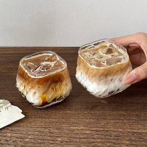 Tazza da Caffè in Vetro Quadrata Creativa con Motivo Albero, <span class=keywords><strong>Design</strong></span> di Nicchia, per Latte e Caffè Americano - Product Image 3