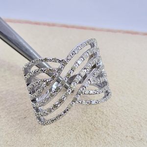 Anillo de diamantes Jewelspaark de 0,65 quilates, corte redondo, plata de ley 925, joyería de compromiso y boda para mujer, talla 6 - Product Image 6