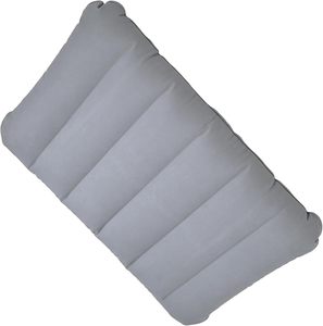 Oreiller de voyage gonflable rayé floqué pour le camping, l'avion, le bureau - Product Image 6