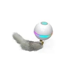 KIN PET LED Laser Cat Toy USB Charged Durable ABS Plastic Picture Interactive Toy with Feather Funny Play for Cats Box Packed