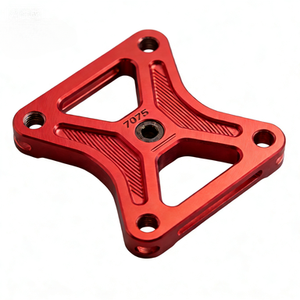 Adaptateur de composant de moto en aluminium 7075 usiné CNC de précision, avec résistance de qualité industrielle et trous multi-positions - Product Image 1