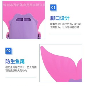 Aletas de natación para niños, silicona TPE, antideslizantes, cómodas y duraderas para entrenamiento de natación - Product Image 1