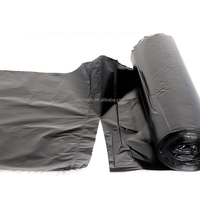 Sacs poubelles noirs en rouleau sans noyau, thermoscellables, en PE, recyclables, jetables, à scellage étoilé, pour T-shirts, vente en gros, pas chers, marque Bolaimei