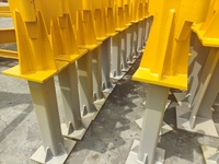 Pièces de rechange personnalisées pour machines de construction, piédestal de montage en acier soudé