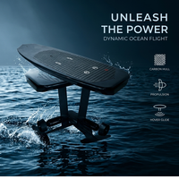 Planche de surf électrique Efoil Hydrofoil haut de gamme 3KW en fibre de carbone noir mat, profilée et performante, vente en gros