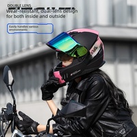 Superbe Casque de Moto Tout-Terrain Predator Nouveau Modèle Septembre, Construction Robuste en ABS, Visière Anti-Rayures, Homologué DOT, Livré en Boîte