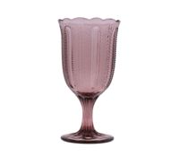 Gelas Anggur Vintage Buatan Tangan Desain Kelopak Bunga Berukir Elegan Ramah Lingkungan untuk Pesta
