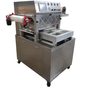 Atmosphere Sandwich Vacuum Packing Machine Cooked Food MAP Tray Sealing Machine Nitrogen Filling Packing Machine