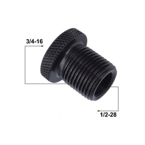 Adaptador de filtro de combustible roscado 1/2-28 a 13/16-16, conector de filtro de aceite de metal moleteado para modificación de automóviles, negro JXSS016 - Product Image 4