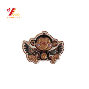 Precio favorito negro <span class=keywords><strong>rojo</strong></span> de aleación de zinc de la placa de oro de pines de esmalte con mariposa de placas para decorar vaquer - Product Image 4