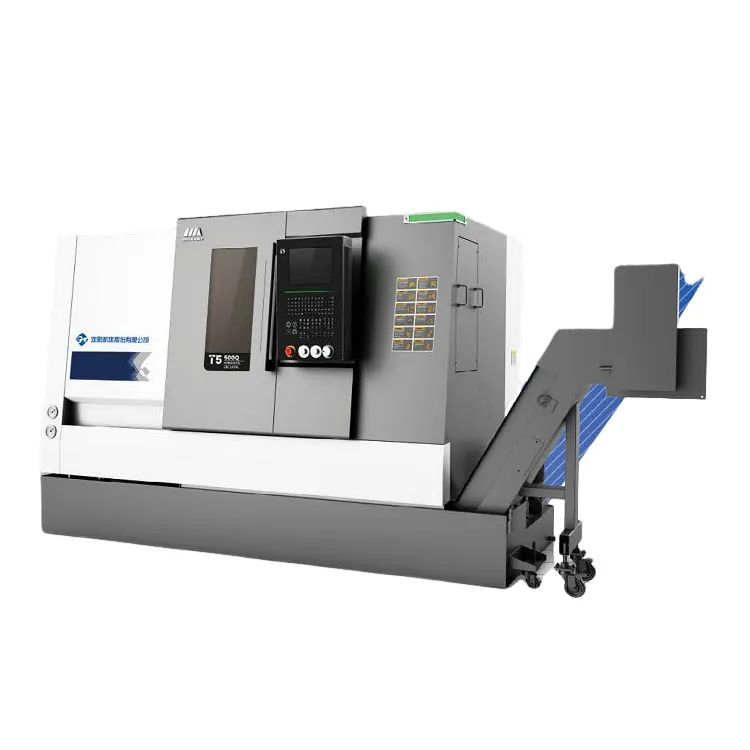 Torno CNC de alta precisión SMTCL para torno de cojinete de metal y fresadora Torno universal inclinado