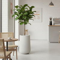 2026 Pots de sol hauts de qualité supérieure, écologiques, durables, minimalistes, pour plantes d'intérieur, jardinières rustiques d'extérieur, grands pots de jardin en gypse