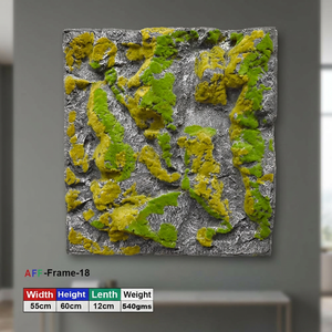 Wall-Mounted Square artificial moss mat- 60X55 cm - Product Image 2