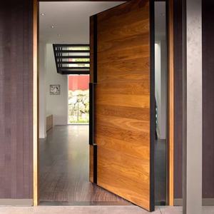 ประตูไม้จริงแบบปรับแต่งได้ รุ่นพรีเมียม ป้องกันการโจรกรรม เพิ่มความสูง ขยายแกนกลาง ประตูแบบแกนนอก - Product Image 3