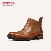 Botas de cuero genuino impermeables de invierno, estilo retro, de caña alta, con estampado animal de piel de vaca, fabricadas a medida por OEM, con suela Goodyear Welt, sin cordones.