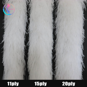 1-35 ply 15-18 cm đà điểu lông BOA khăn lông cho bên Wedding thời trang Dresses quần áo trang phục trang trí Giáng sinh - Product Image 6