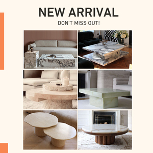 Mesa de centro redonda de mármol verde muebles de piedra de sala de estar modernos de moda - Product Image 4