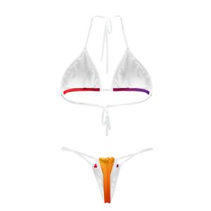 Produits <span class=keywords><strong>de</strong></span> livraison directe, bikini spaghetti, maillot <span class=keywords><strong>de</strong></span> <span class=keywords><strong>bain</strong></span> personnalisé avec logo, mini maillot <span class=keywords><strong>de</strong></span> <span class=keywords><strong>bain</strong></span> pour femmes, <span class=keywords><strong>string</strong></span> sexy <span class=keywords><strong>transparent</strong></span>, nouveau bikini - Product Image 4
