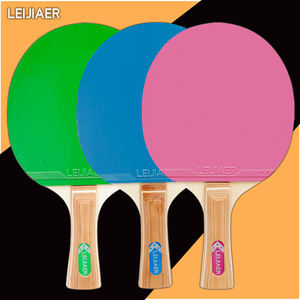 <span class=keywords><strong>Raquette</strong></span> de tennis de table LEIJIAER rose/verte/bleue, <span class=keywords><strong>plaque</strong></span> de base à 7 couches, picots en caoutchouc, <span class=keywords><strong>raquette</strong></span> de <span class=keywords><strong>ping</strong></span>-<span class=keywords><strong>pong</strong></span> horizontale OEM - Product Image 2