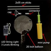 Nouvel ensemble de ballons LED Bobo au design innovant, 3 fonctions, lumières colorées en vrac, décorations durables pour Halloween, anniversaire, Pâques, Noël, mariage