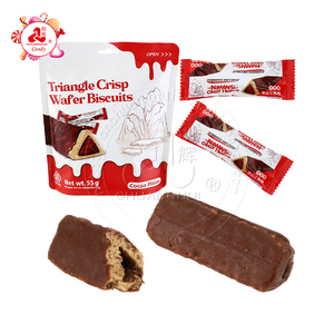 <span class=keywords><strong>Mini</strong></span> galletas recubiertas <span class=keywords><strong>de</strong></span> mermelada <span class=keywords><strong>de</strong></span> <span class=keywords><strong>chocolate</strong></span> Galleta <span class=keywords><strong>de</strong></span> oblea crujiente triangular - Product Image 1