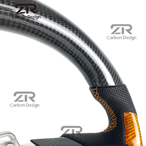 พวงมาลัยคาร์บอนไฟเบอร์สำหรับรถฟอร์ด มัสแตง S550 <span class=keywords><strong>GT</strong></span> 350 <span class=keywords><strong>500</strong></span> คูเป้ ปี 2015-2023 เชลบี ซูเปอร์สเนค แมค อัพเกรดภายในรถยนต์ - Product Image 4