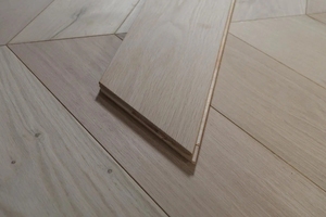 Gỗ sồi trắng Veneer Thiết kế sàn gỗ mịn chống mài mòn cho trang trí kiến trúc trong nhà bấm vào Loại cài đặt - Product Image 5