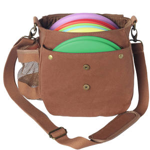 Bolsa de Lona Encerada Resistente para Discos de Golf, con Capacidad para 6-8 Discos, Bolsa de Lona para Putters - Product Image 1