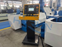 Machine de pliage industrielle automatique à quatre rouleaux de haute précision avec système de contrôle CNC avancé et moteur pour la fabrication de conduits d'air