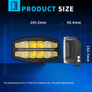 Phare de travail LED 12V 120W 10 pouces de haute qualité, étanche, de remplacement pour camions, tout-terrain, VTT, Jeeps - Product Image 3