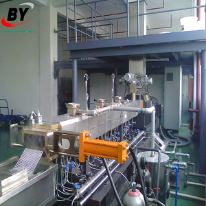 PP sắc tố Oxit sắt pha trộn mô-men xoắn cao pelletizer đôi trục granulator dây chuyền sản xuất - Product Image 4