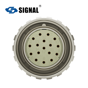 Промышленный разъем SIGNAL M23, 17-контактный, под пайку — металлическая сборка штекер-гнездо - Product Image 6