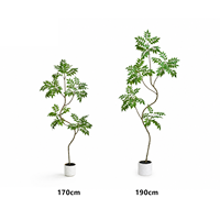 Plantes artificielles en bois laqué, décor de tronc de bordure, arbre pour parc à thème, bureau