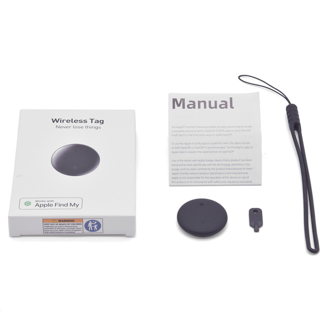 IP67 Waterproof Bluetooth Tracker Tag Compatible Apple Find My Mini Smart Pet Locator Anti-Lost for Dogs Cats Kids Luggage