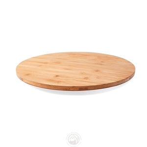 Moderno 360 grados giratorio bambú Lazy Susan tocadiscos de pie tipo hogar pastoreo platos entretenidos soportes de almacenamiento bastidores - Product Image 3