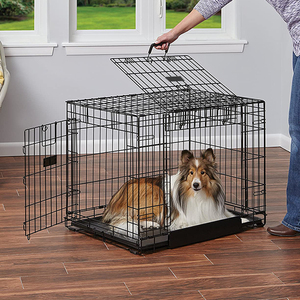 تكويم أقفاص الكلاب مزدوجة الباب - Product Image 4