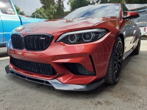 Stile Vor in fibra di carbonio paraurti anteriore labbro labbro anteriore per BMW F87 M2 2018 da competizione-2021 - Product Image 4