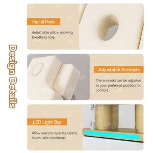 Camillas Plegables Turri para Tratamientos Faciales, Cama de Spa con 4 Motores, Camilla Eléctrica para Tratamientos Faciales, Mesa de Masaje para Spa Médico para Esteticistas - Product Image 5